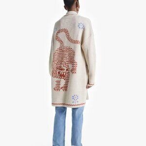 NWOT The Patch Pocket Hip Cardigan in Cougar Territory by Mother Denim